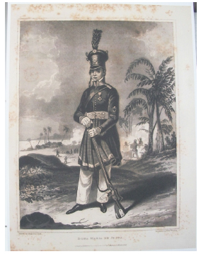 Augustus Earle. Dona Maria de Jesus. In: GRAHAM, Mary. Journal of a Voyage to Brazil and residence there, during part of the years 1821, 1822, 1823. Londres: Longman, Hurst, Rees, Orme, Brown, and Green, Paternoster-Row; J. Murray, Albermarle-street, 1824.