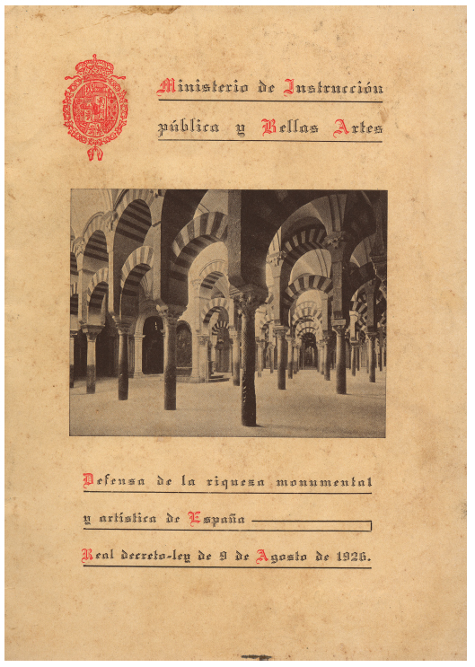 Exemplar do decreto-lei espanhol de 9 de agosto de 1926, pertencente a Wanderley de Ara&uacute;jo Pinho.