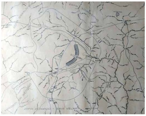 Sistema do Abastecimento de Brasília, Rede de instituições. Planta de localização. Novacap/Depa, 4 mar. 1960.