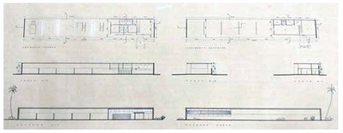 Plantas, cortes e fachadas da administração da USER 2 Sobradinho-Paranoá