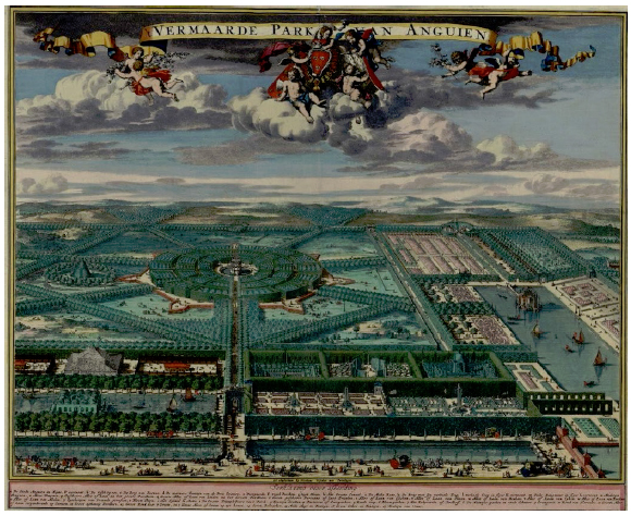 Nicolaes Janz Visscher. Jardim da cidade de Enghien, Bélgica. 