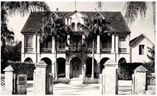 Palácio dos Príncipes, antiga sede do Domínio Dona Francisca na Colônia Dona Francisca.