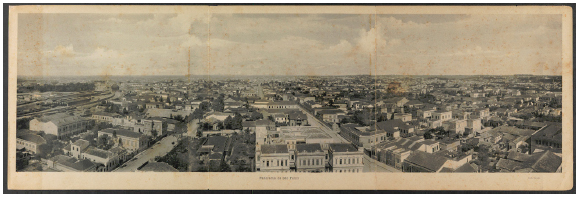 Panorama de São Paulo (c.1902), Guilherme Gaensly. Publicado no álbum Lembrança de São Paulo. Foto 49.