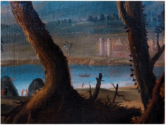 Detalhe da numeração 7, 8 e 11, indicando os lugares da tela.