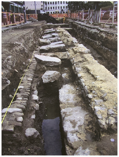 Parede estrutural do trapiche. Foto: Andrea Jundi.