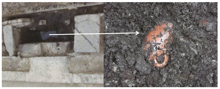 &Aacute;rea alagada, de grande fertilidade arqueol&oacute;gica, com muita mat&eacute;ria org&acirc;nica e objetos do s&eacute;culo XIX. Fotos: Andrea Jundi.