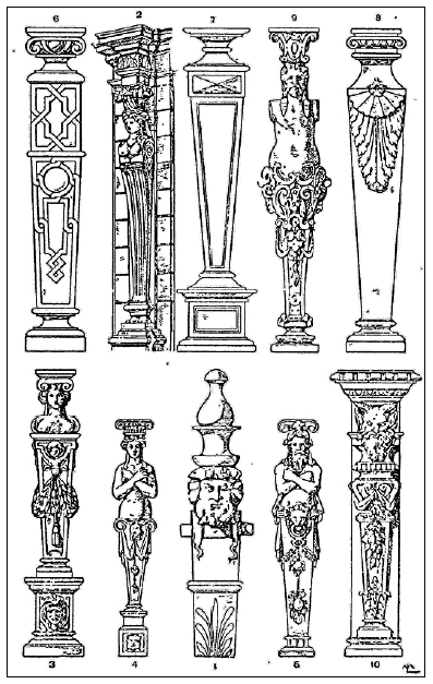 Exemplos de est&iacute;pites.