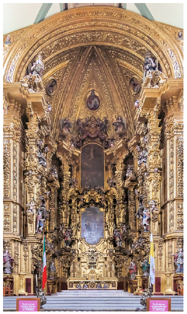 Retablo de los Reyes, na Catedral do México, arquiteto Jerónimo de Balbás.
