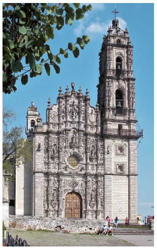 Igreja de San Francisco Javier, em Tepotzotl&aacute;n.