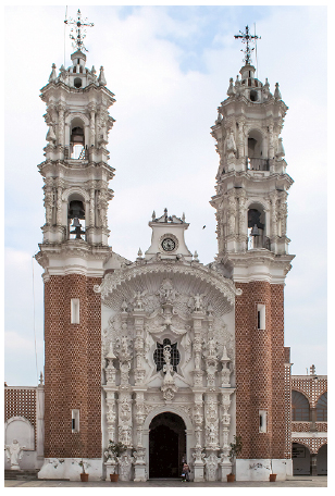 Bas&iacute;lica de Ocotl&aacute;n, em Tlaxcala.