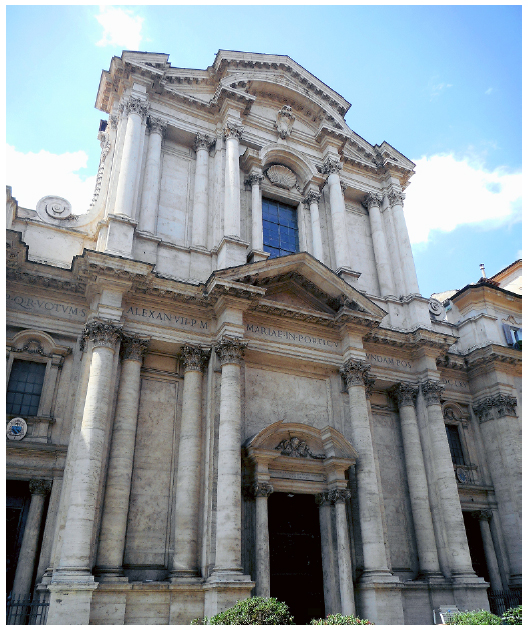 Igreja de Santa Maria in Campitelli, arquiteto Carlo Rainaldi.