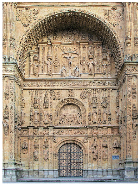 Portada do Convento de San Esteban, em Salamanca, arquiteto Juán de Álava.