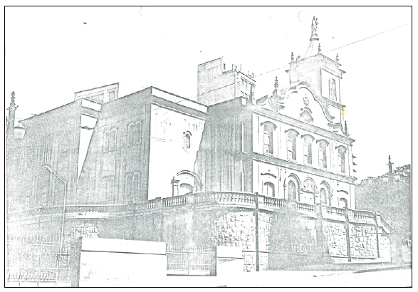 Igreja da Ordem 3ª do Carmo em fotografia de 1975.