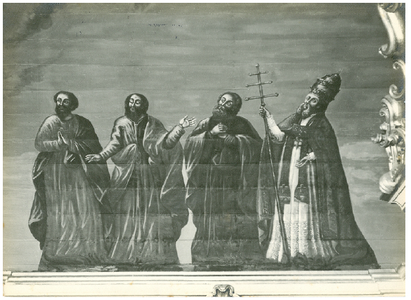 Pintura do teto da nave da Igreja da Ordem Terceira do Carmo.