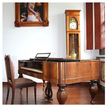 Piano produzido na cidade de Leipzig, Alemanha, em 1840.