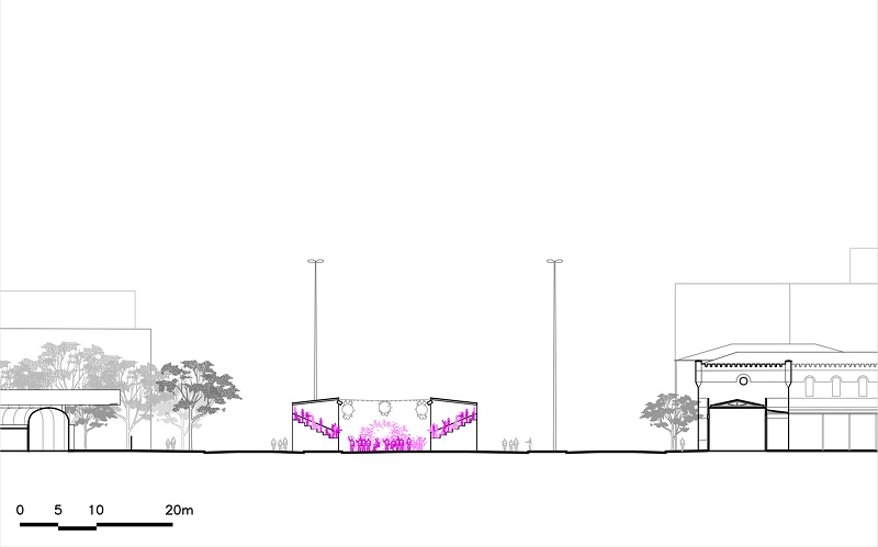  - Corte transversal da Avenida Tiradentes, 1978.