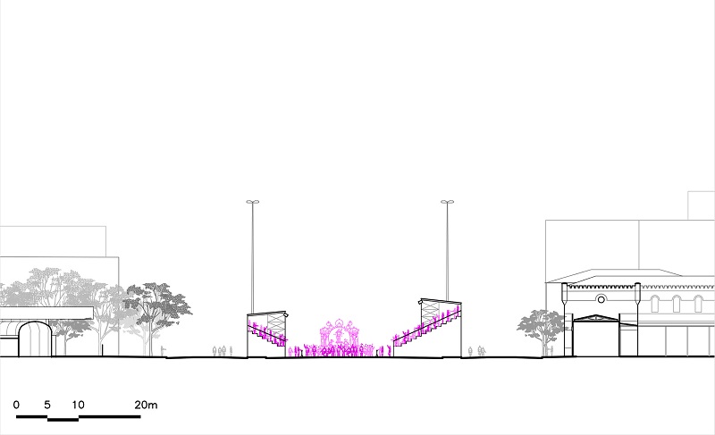  - Corte transversal da Avenida Tiradentes, 1984.