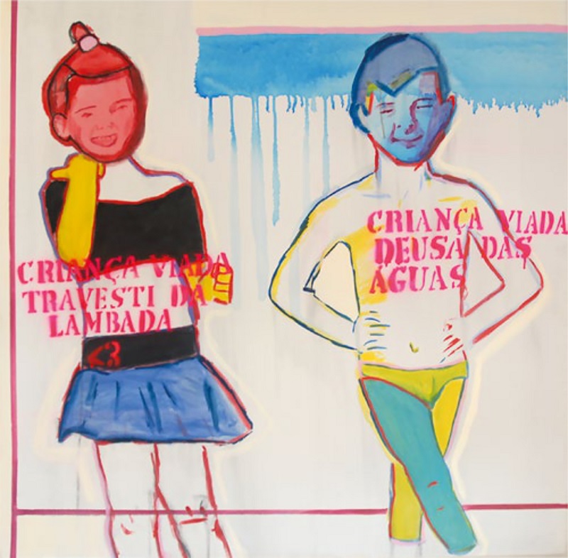 
							 - Obra ‘
							Travesti da lambada e deusa das guas
							’, Bento Leite, 2013.
						