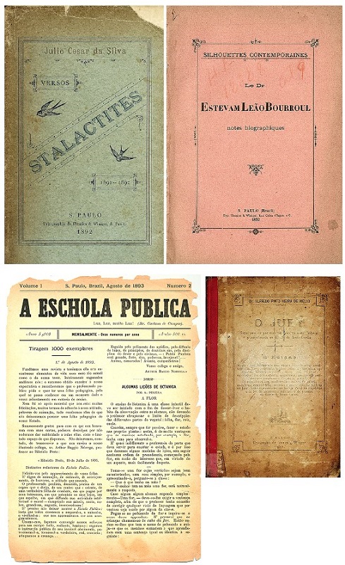 
							 - Publicaes assinadas pela Tipografia Hennies & Winiger: 
							Stalactites: versos,
							 1892; 
							Silhouettes Contemporaines: Le docteur Estevo Leo Bourroul notes biographiques
							, 1892; 
							O jury: notas para os que exercem funces neste Tribunal principalmente no Estado de Minas Geraes
							, 1893; 
							A Eschola Publica
							, 1893 ano 5, v. 1, n.2. 
						