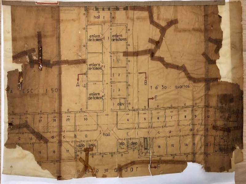  - Planta baixa do Hospital, sem data.