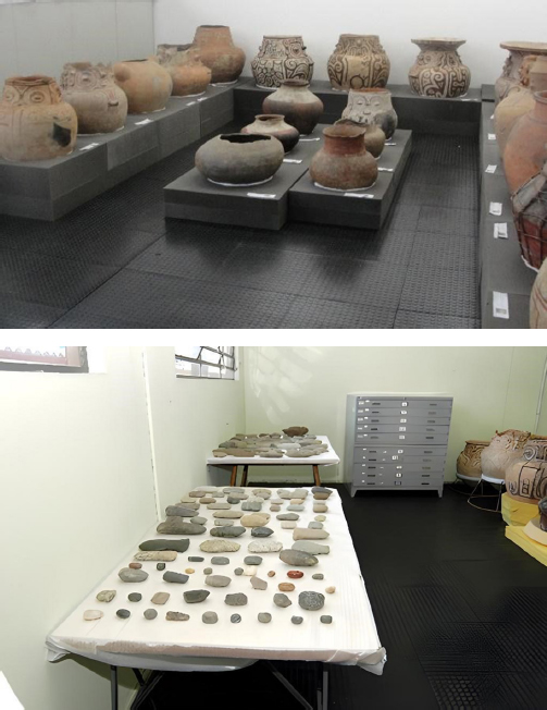 Cole��o cer�mica e cole��o l�tica.