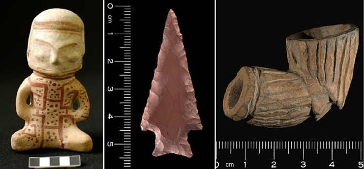 Objetos variados da cole��o amaz�nica.