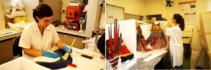 Conserva��o de material etnogr�fico.