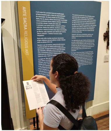 Painel fixo e texto complementar. Exposi��o longa dura��o MHC.