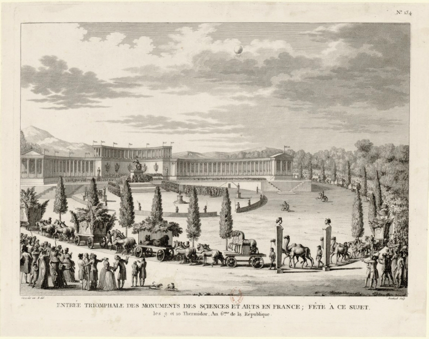Charles Girardet. F�te de l&rsquo;Entr�e Triomphale des Objets de Sciences et d&rsquo;Arts.