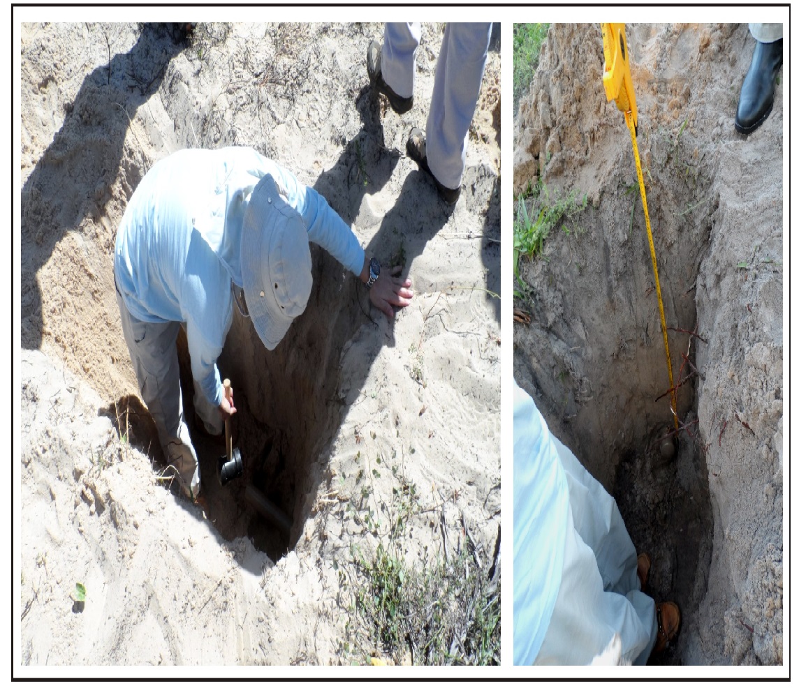 Field sampling procedures for OSL dating.