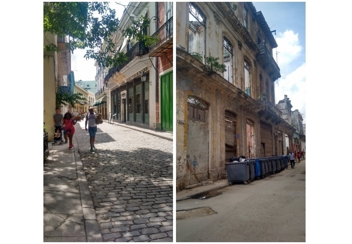 Mercaderes and Muralla Streets (from left to right). Source: fieldwork (2018)