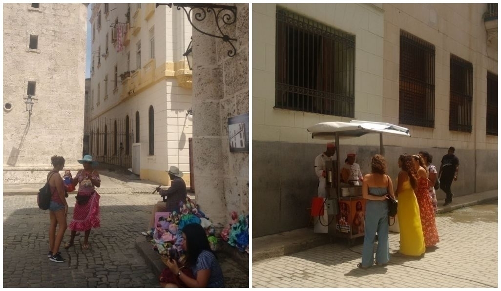 Street vendors in the Historical Center in Old Havana. Source: fieldwork (2018)