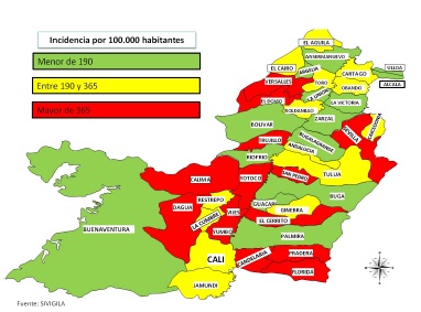 Incidencia del abuso sexual en el Valle del Cauca. Mujeres de 10 a 13 a&ntilde;os, 2015.