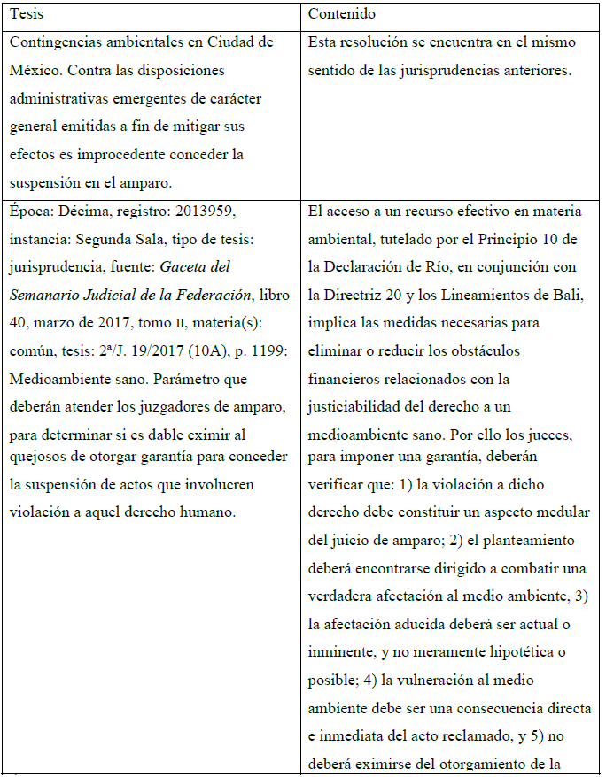 Análisis de la jurisprudencia