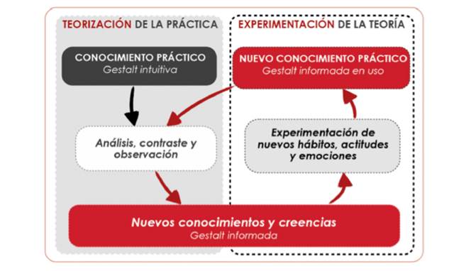 Proceso de reconstrucci&oacute;n del conocimiento pr&aacute;ctico en pensamiento pr&aacute;ctico