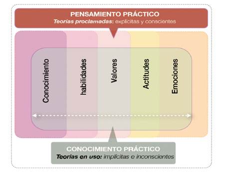 Dimensiones del pensamiento y conocimiento pr&aacute;ctico