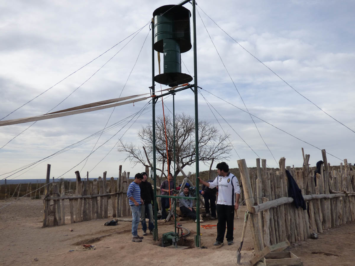 Instalación de un molino tipo
Savonius en un paraje rural de la Patagonia Norte