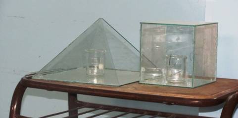 Modelos en vidrio de la cámara de deshidratación