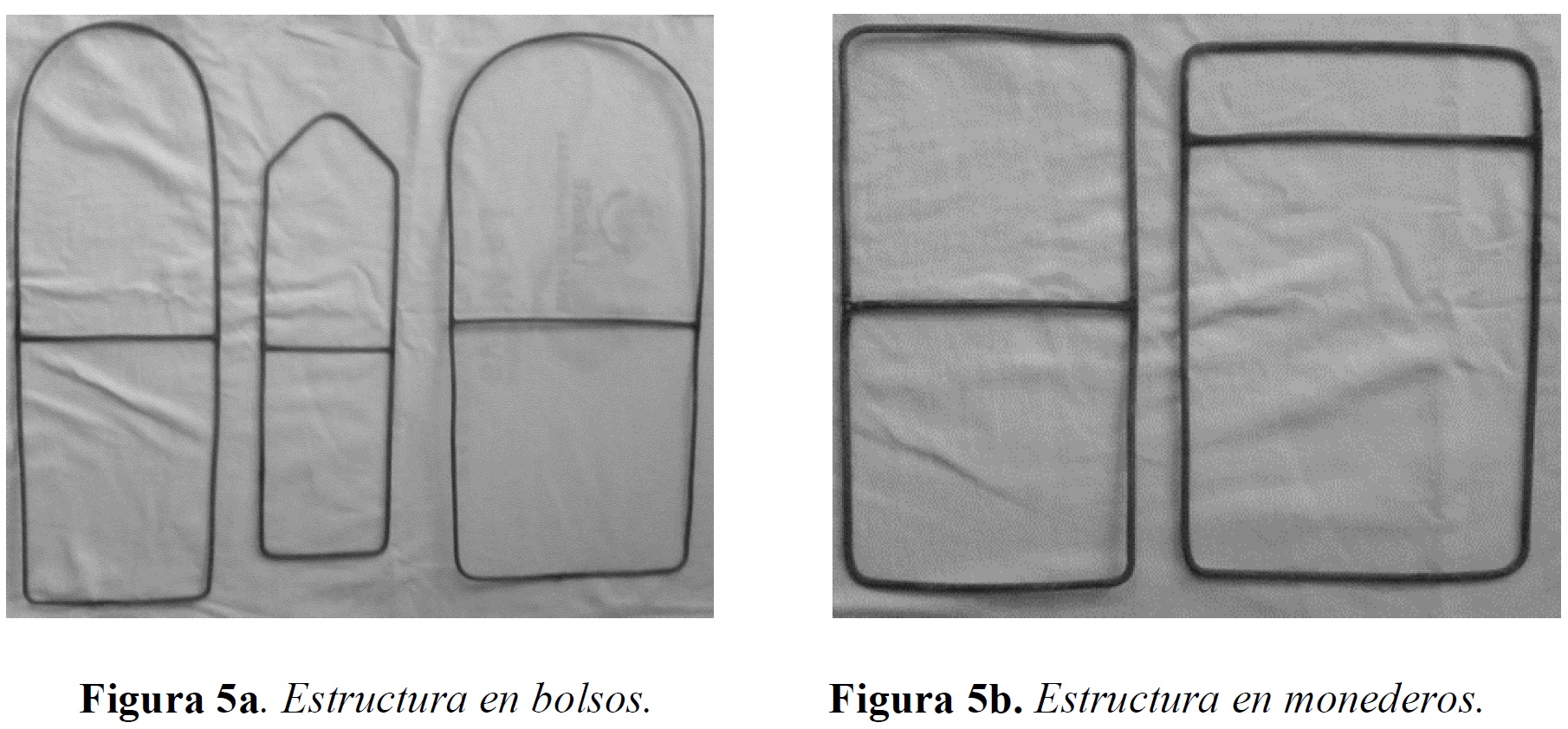 Tipología estructural en los bolsos y moldes de monederos 