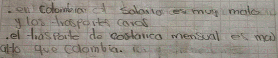 Algunas de las
apreciaciones hechas por los estudiantes con respecto al escenario