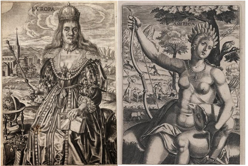 Alegoría a los cuatro continentes Stanfford 1630