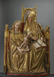 Santa Ana Trinitaria, c. 1500-1510. Escuela de Amberes. Parroquia de San Francisco de As�s, Santa Cruz de La Palma.