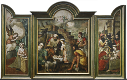 Tr�ptico de la Adoraci�n de los pastores, 1530-1540. Pieter Claeissens �el Viejo� (atrib.) Parroquia de San Juan Bautista, Telde.