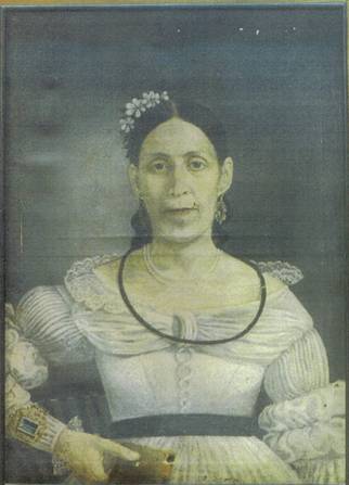 Retrato de Juliana Sp&iacute;nola. c. 1841-1843.