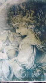 Dibujo de Madre con Ni&ntilde;o.
Esperanza Sp&iacute;nola. c. 1926. 