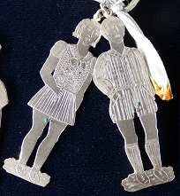 Exvotos en plata (pareja de
enamorados). Siglo XX. 