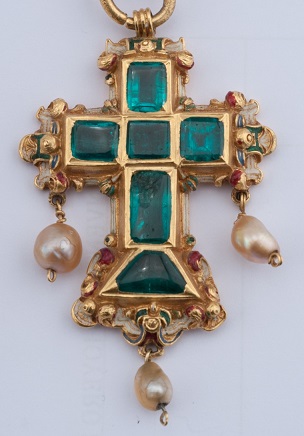 Cruz pectoral.
¿Absburgo? siglo XVI.