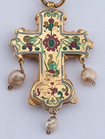 Cruz pectoral.
¿Absburgo? siglo XVI. 