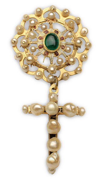 Rosa y cruz. ¿Indias?
c. 1630-1640. 