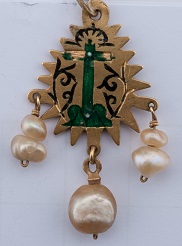 Medalla de la Virgen con el Niño,
siglo XVII. 